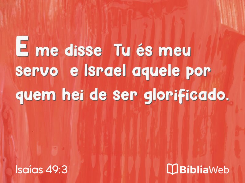 Isaías 49:3 em imagem para compartilhar