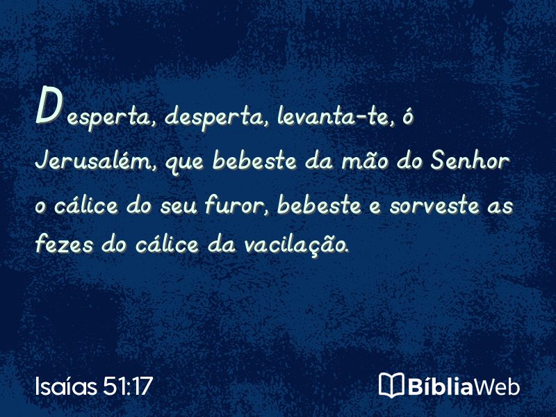 Isaías 51:17 em imagem para compartilhar