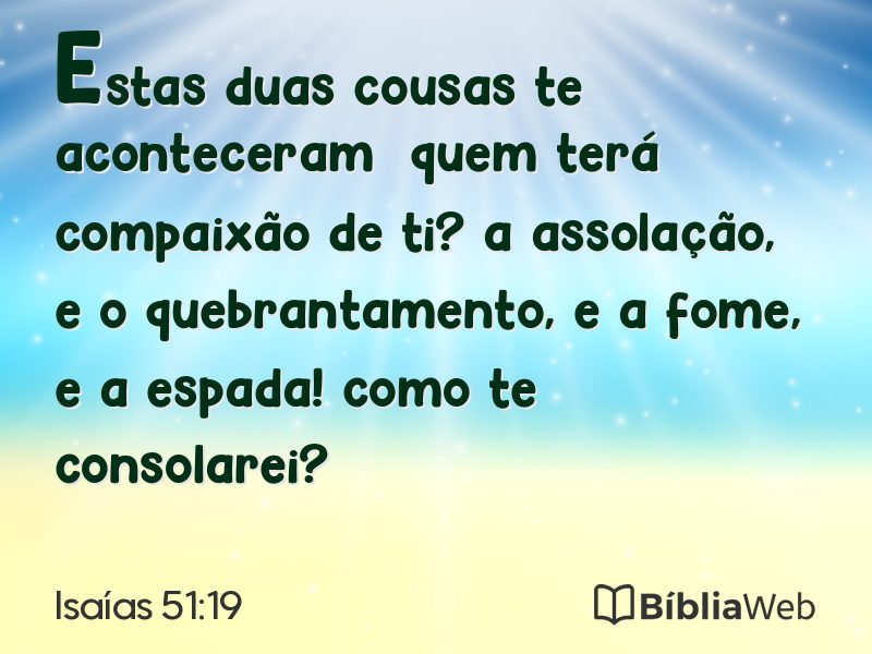 Isaías 51:19 em imagem para compartilhar