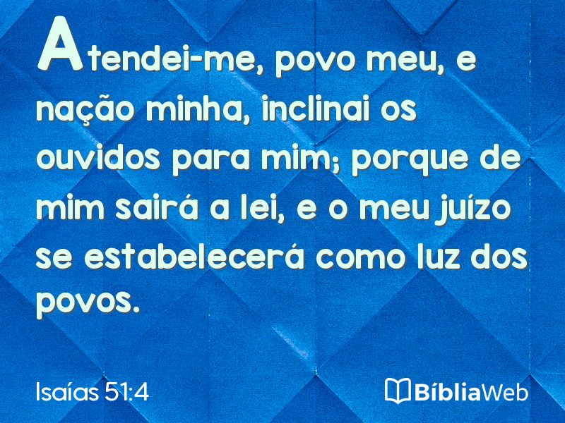 Isaías 51:4 em imagem para compartilhar
