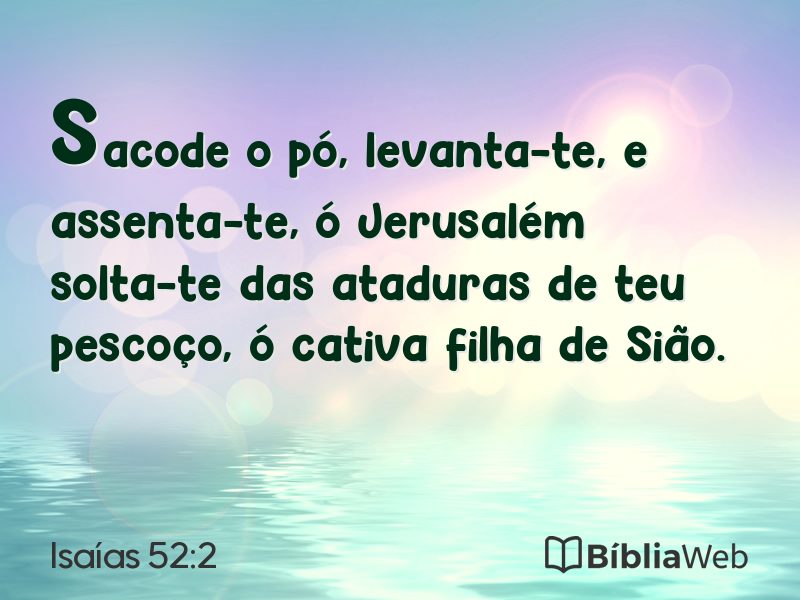 Isaías 52:2 em imagem para compartilhar
