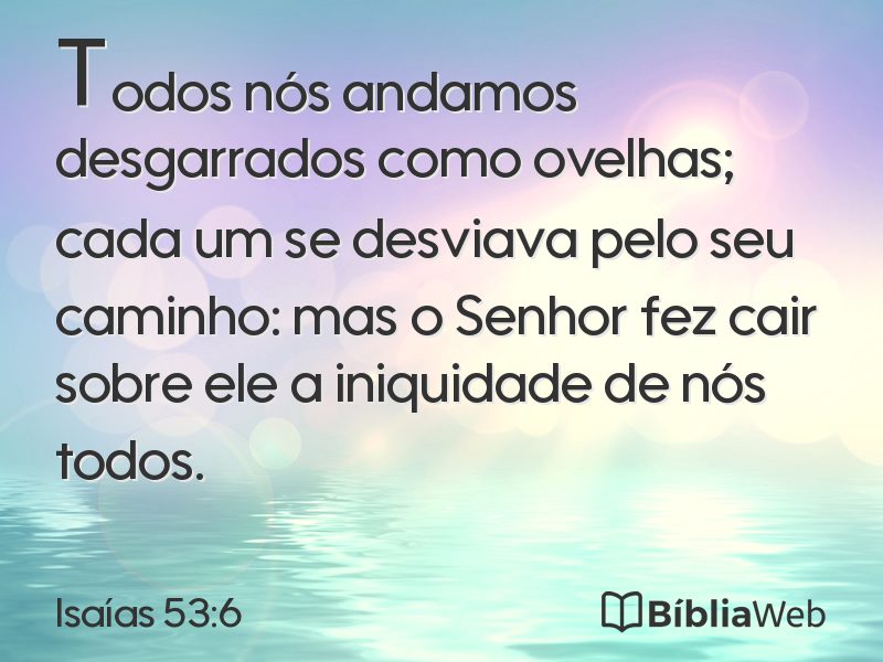 Isaías 53:6 em imagem para compartilhar