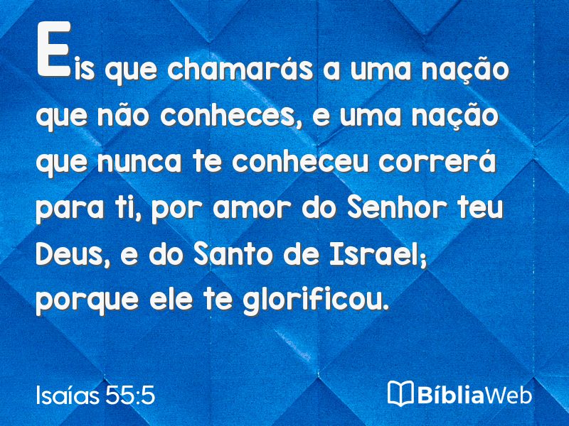 Isaías 55:5 em imagem para compartilhar