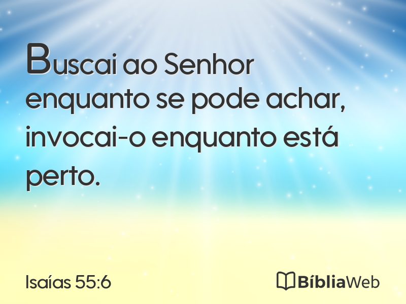 Isaías 55:6 em imagem para compartilhar