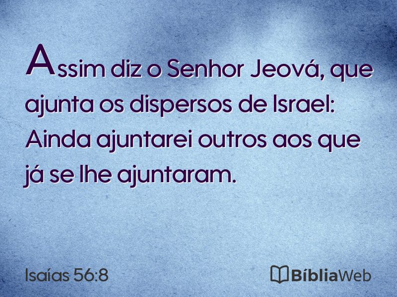 Isaías 56:8 em imagem para compartilhar