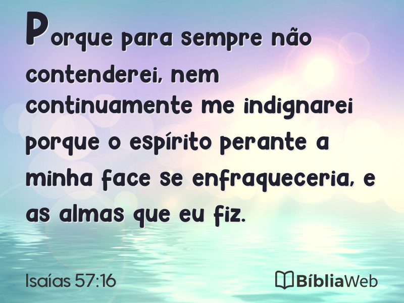 Isaías 57:16 em imagem para compartilhar