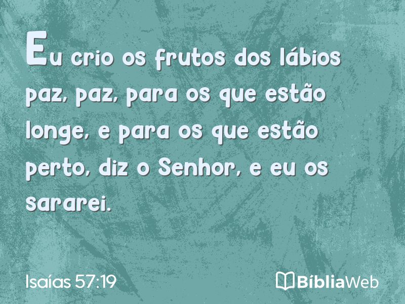 Isaías 57:19 em imagem para compartilhar