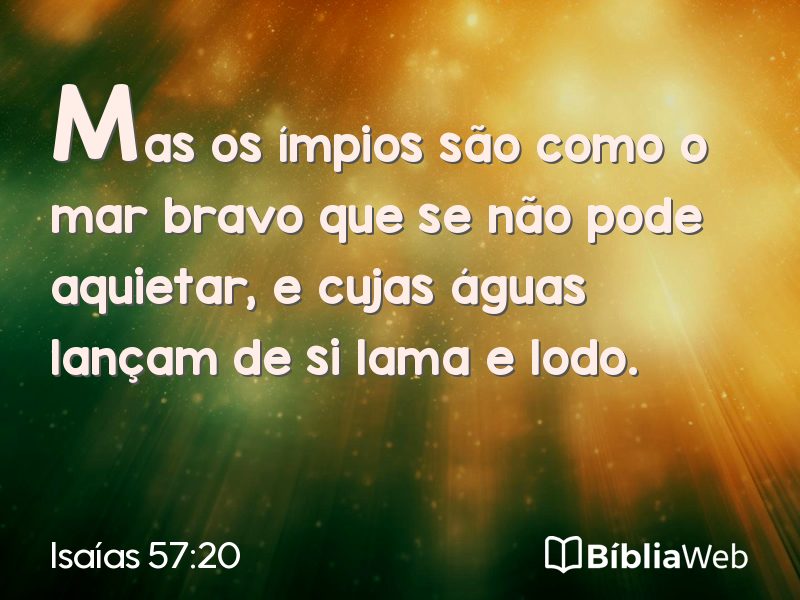 Isaías 57:20 em imagem para compartilhar