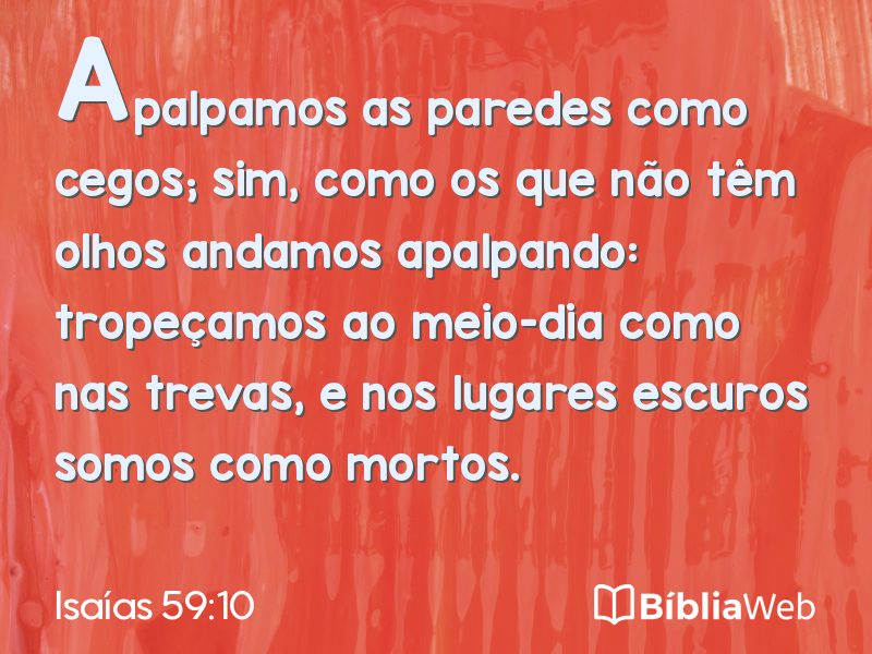 Isaías 59:10 em imagem para compartilhar