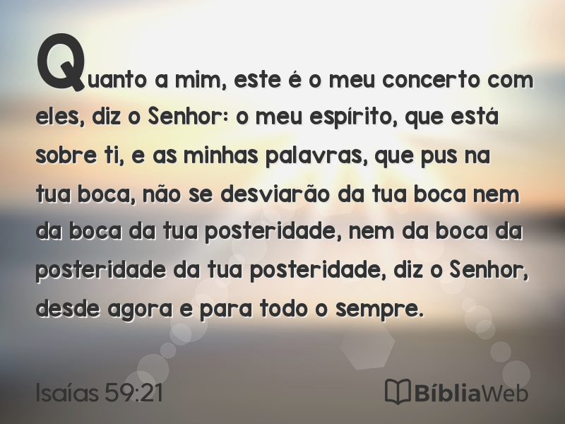 Isaías 59:21 em imagem para compartilhar