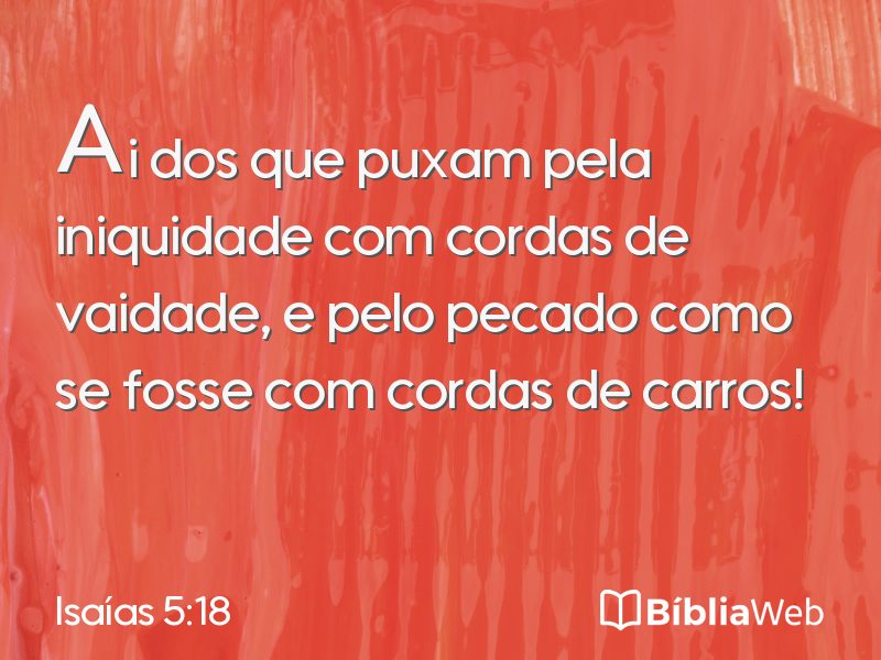 Isaías 5:18 em imagem para compartilhar