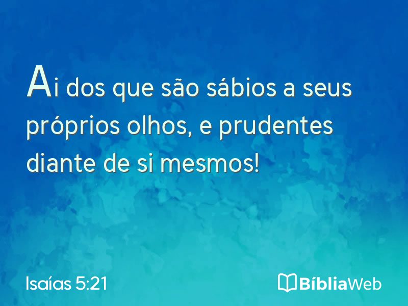 Isaías 5:21 em imagem para compartilhar