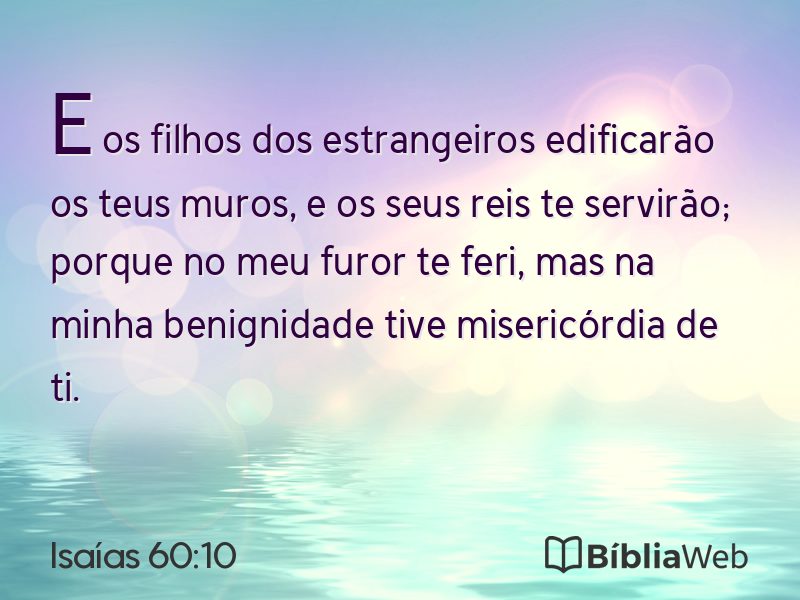 Isaías 60:10 em imagem para compartilhar