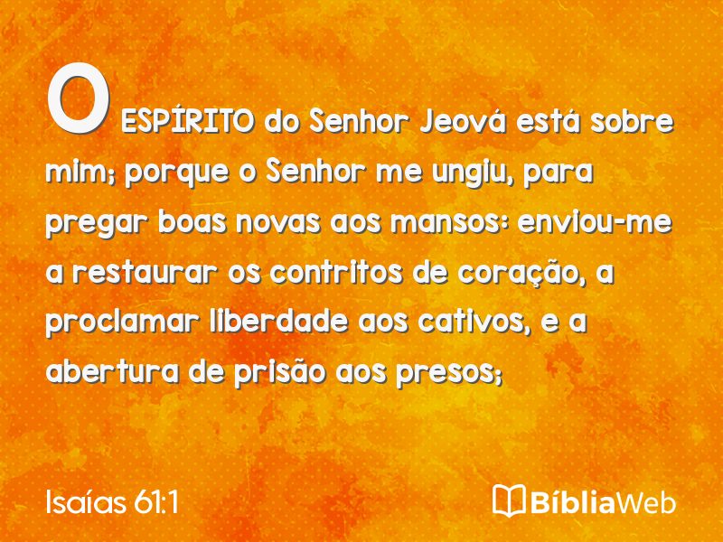 Isaías 61:1 em imagem para compartilhar
