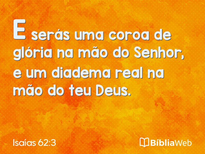 Isaías 62:3 em imagem para compartilhar