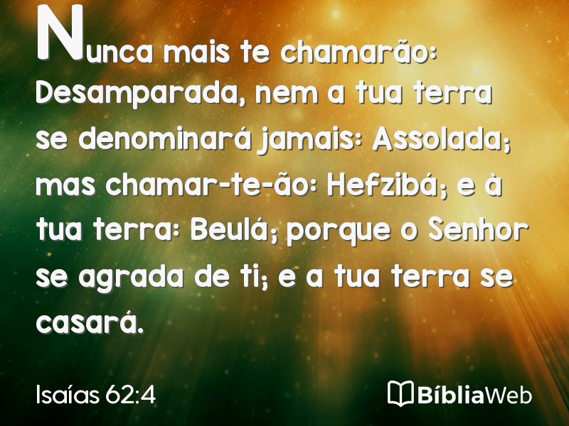 Isaías 62:4 em imagem para compartilhar