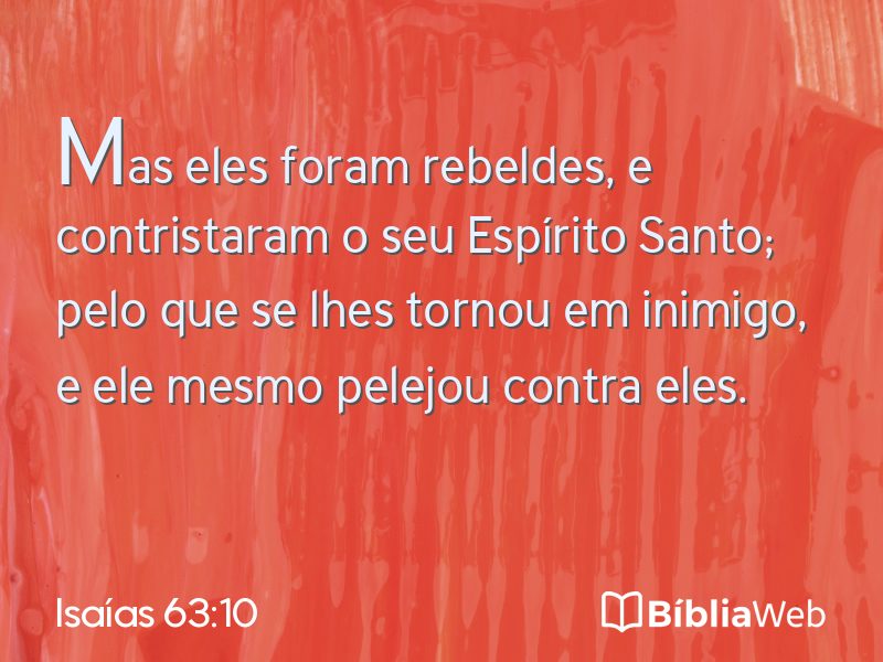 Isaías 63:10 em imagem para compartilhar