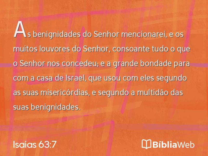 Isaías 63:7 em imagem para compartilhar