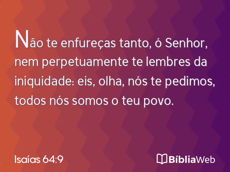 Isaías 64:9 em imagem para compartilhar
