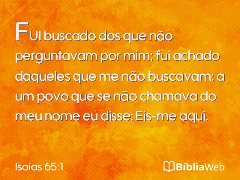 Isaías 65:1 em imagem para compartilhar