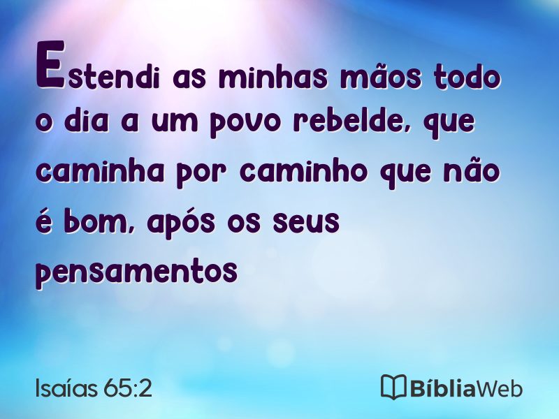 Isaías 65:2 em imagem para compartilhar