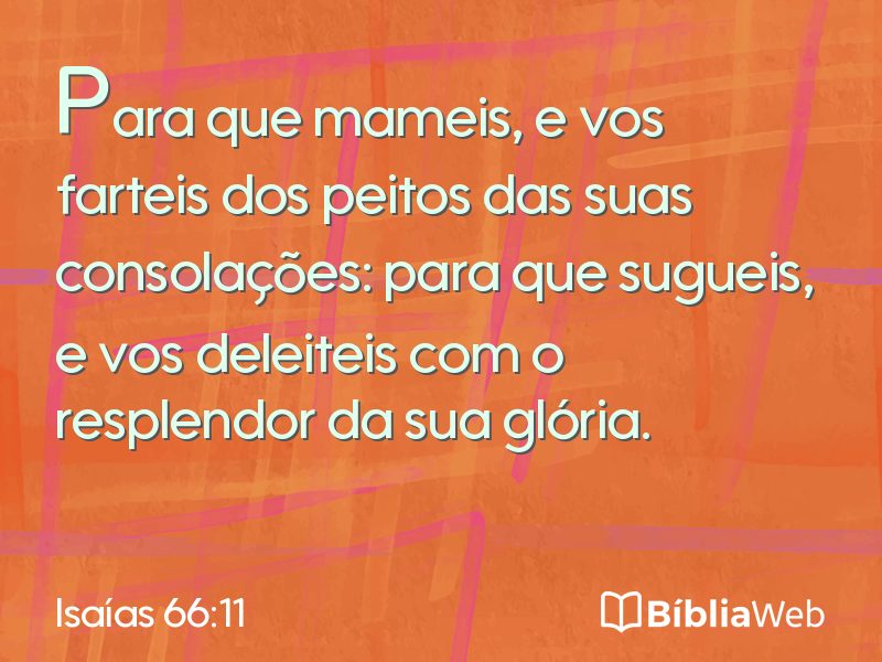 Isaías 66:11 em imagem para compartilhar