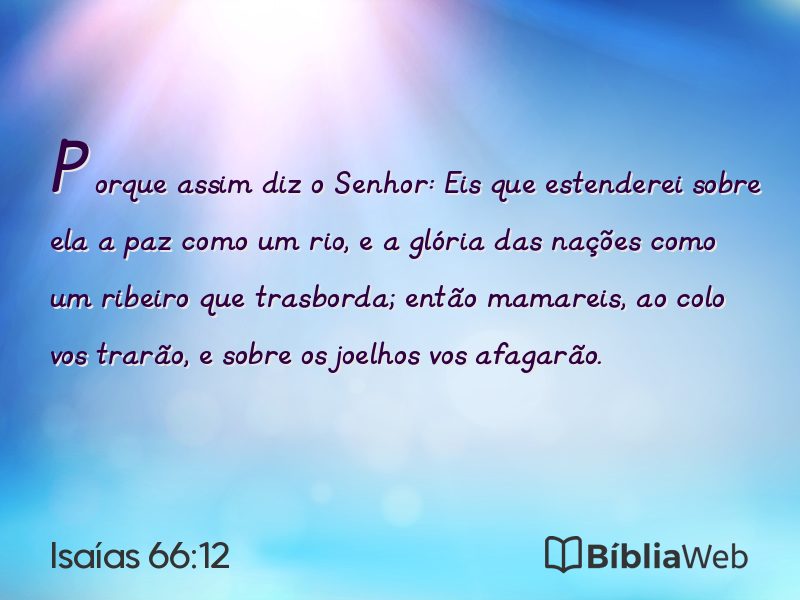 Isaías 66:12 em imagem para compartilhar