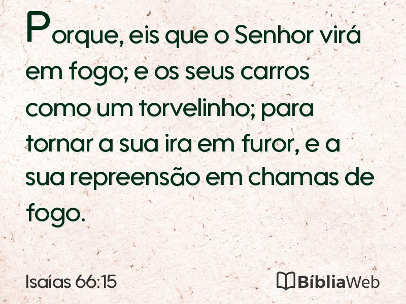 Isaías 66:15 em imagem para compartilhar
