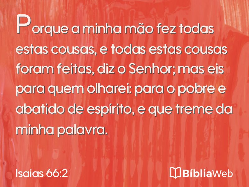 Isaías 66:2 em imagem para compartilhar