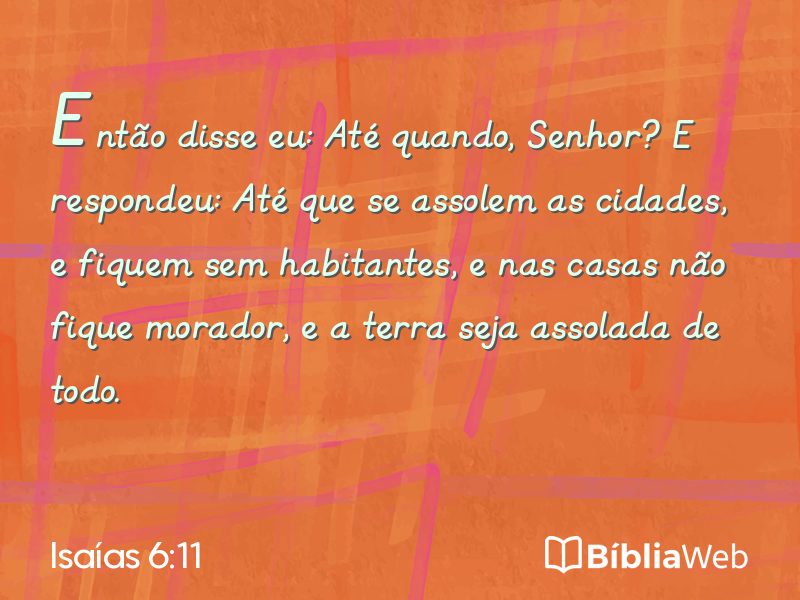 Isaías 6:11 em imagem para compartilhar