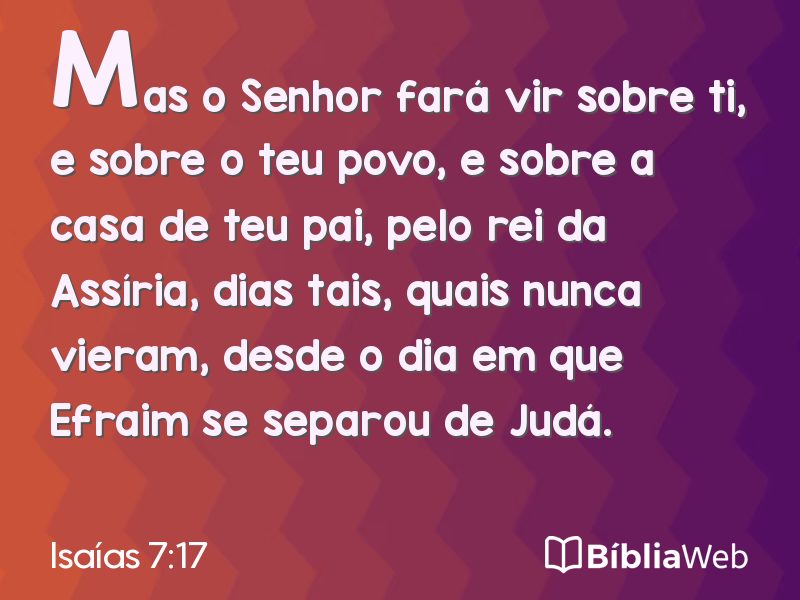 Isaías 7:17 em imagem para compartilhar