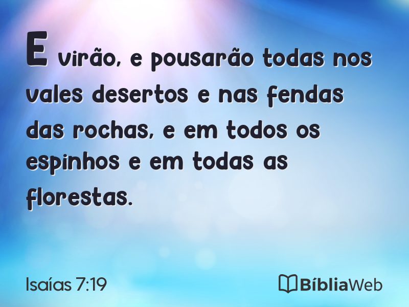 Isaías 7:19 em imagem para compartilhar