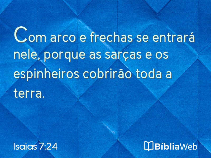 Isaías 7:24 em imagem para compartilhar