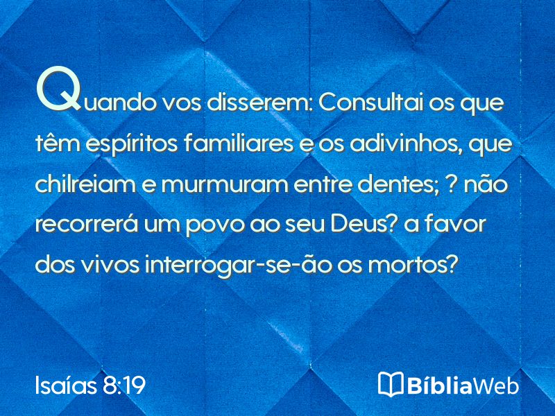 Isaías 8:19 em imagem para compartilhar