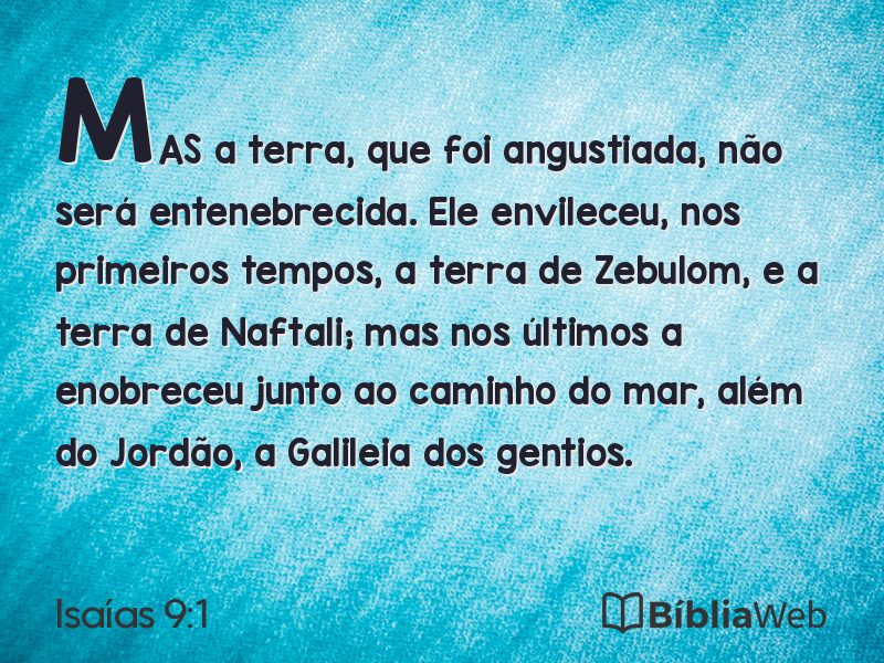 Isaías 9:1 em imagem para compartilhar