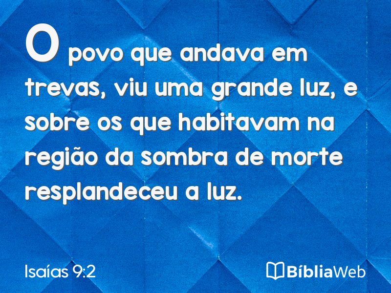 Isaías 9:2 em imagem para compartilhar