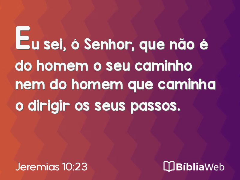 Jeremias 10:23 em imagem para compartilhar