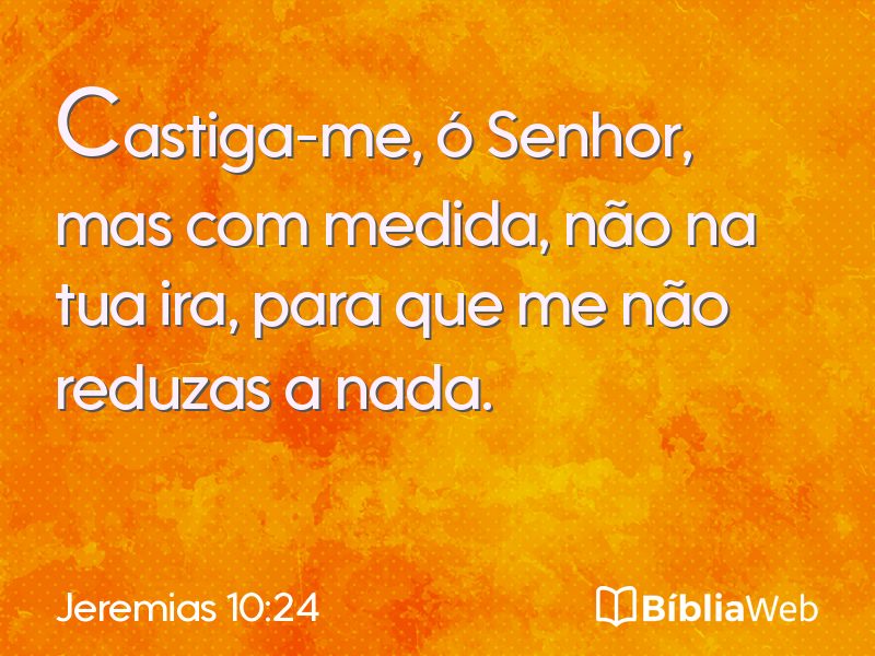 Jeremias 10:24 em imagem para compartilhar