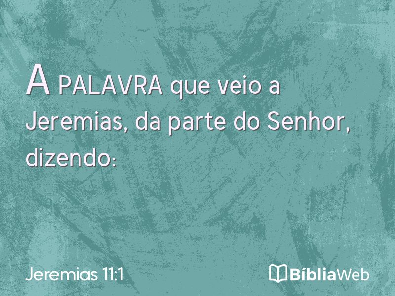 Jeremias 11:1 em imagem para compartilhar