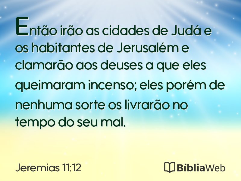 Jeremias 11:12 em imagem para compartilhar
