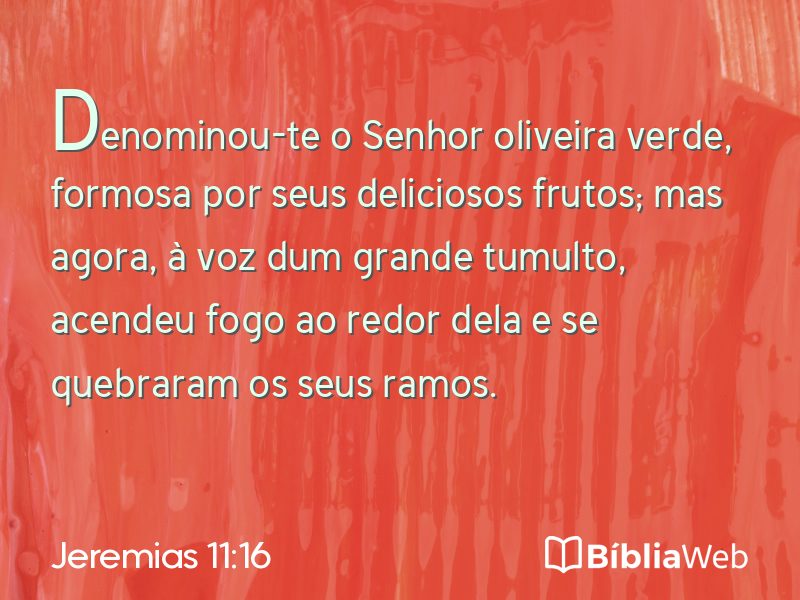 Jeremias 11:16 em imagem para compartilhar