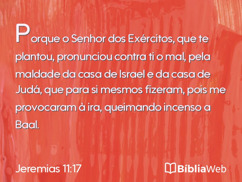 Jeremias 11:17 em imagem para compartilhar