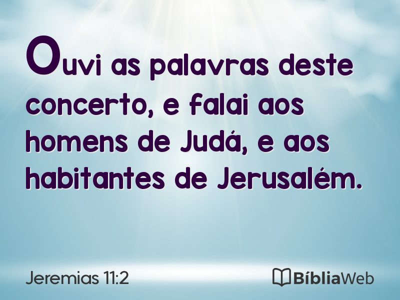 Jeremias 11:2 em imagem para compartilhar