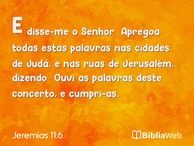 Jeremias 11:6 em imagem para compartilhar