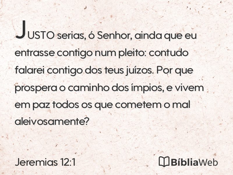 Jeremias 12:1 em imagem para compartilhar