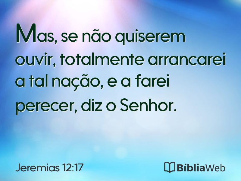 Jeremias 12:17 em imagem para compartilhar