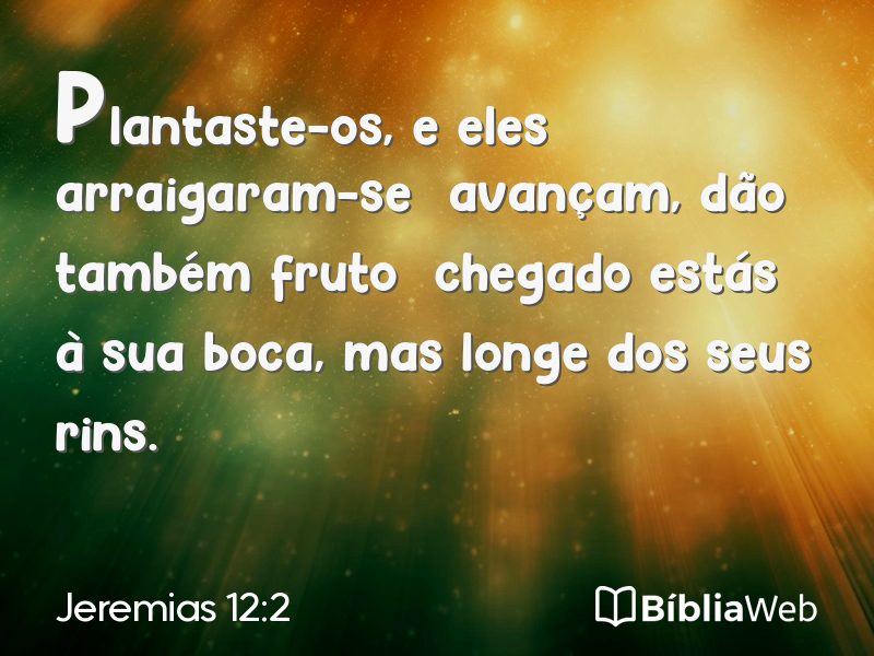 Jeremias 12:2 em imagem para compartilhar