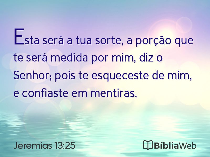 Jeremias 13:25 em imagem para compartilhar