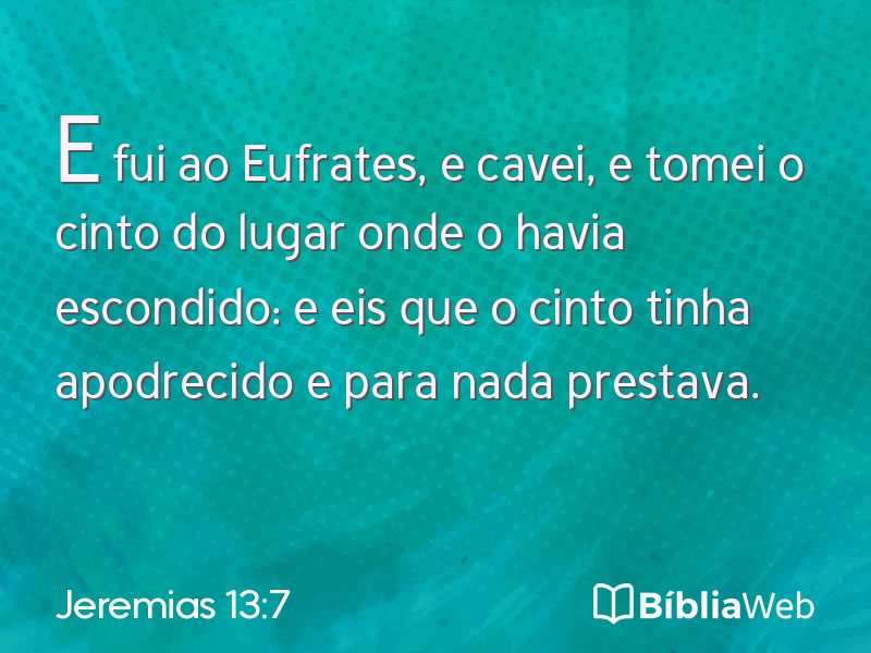 Jeremias 13:7 em imagem para compartilhar