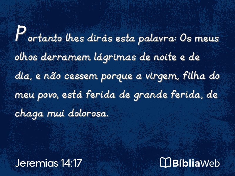 Jeremias 14:17 em imagem para compartilhar